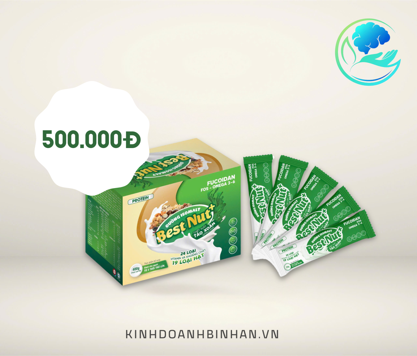 Protein Bestnut  400gr Dạng gói